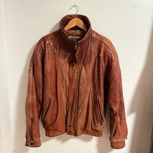 Greenwish Bomber Vintage Jacket 100% genuine leather